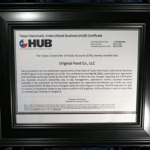 Texas Historically Underutilized Business (HUB) Certificate edit